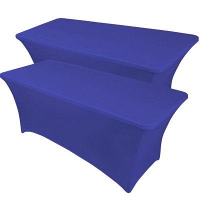 Kinta Polyester Tablecloth Stretch Spandex Table Cover, Open Back