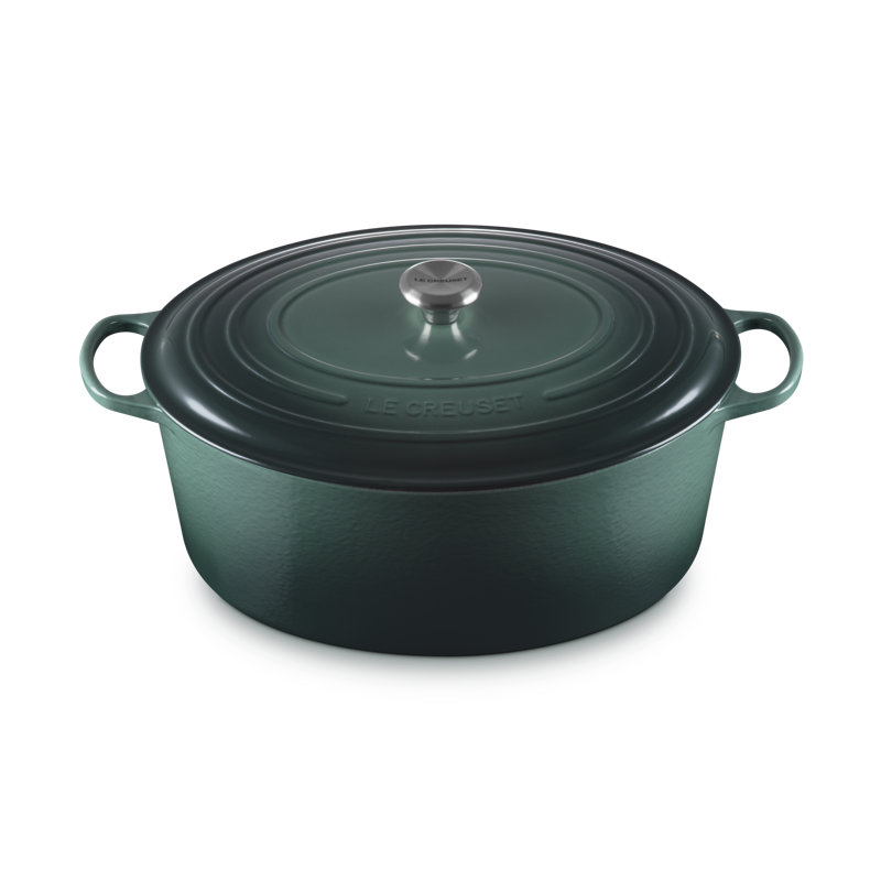 Le Creuset Enameled Cast Iron Signature Oval Dutch Oven, 15.5 Qt. -, Green