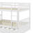 Full Over Full Rubber Wood Bunk Bed With Trundle