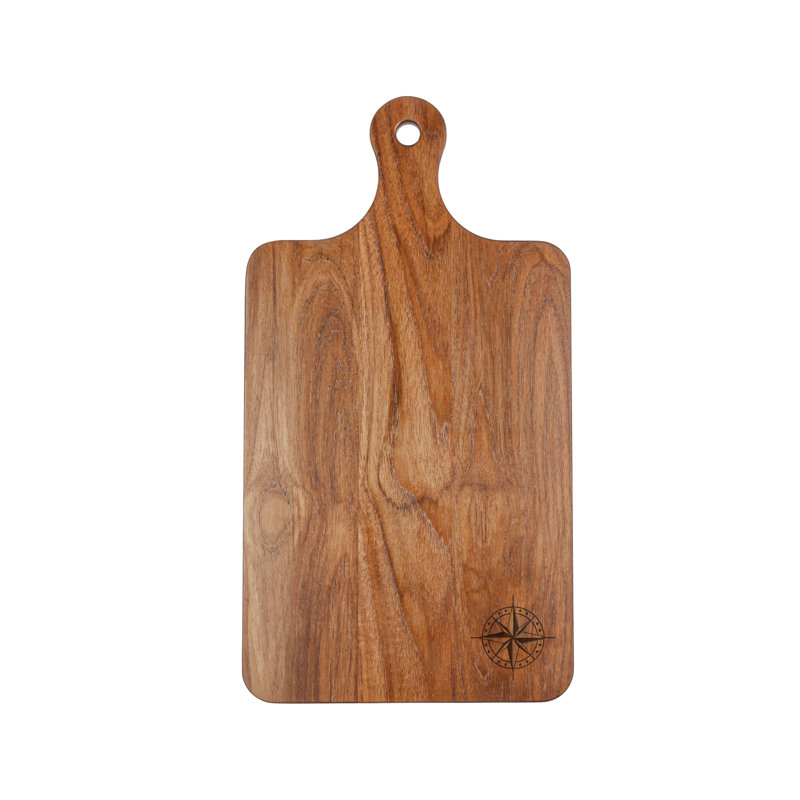 Premium Grade Teak Gourmet Serving Board, 18" L x 10" W