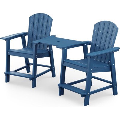 Chaise Adirondack avec table Borghild Hips