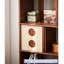 Buffet Nordic Holly avec portes coulissantes pour rangement et bibliothèque