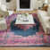 Abbate Oriental Navy Blue/Pink Area Rug