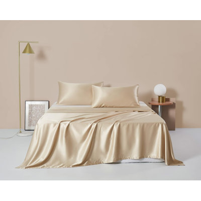 Ensemble de taie d'oreiller en soie et masque de sommeil en soie