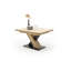 Justis Oak Solid Wood Dining Table-40532029-40532030