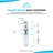 KBFmore 350ml Square Stainless Steel Kitchen Sink Soap Lotion Dispenser 360 Degree Swivels Pump Head