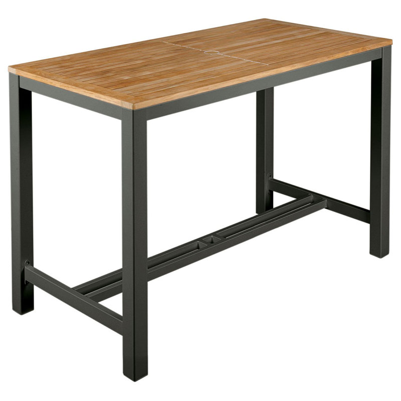 Aura Counter Table, 36" H x 55" W x 28" D, Graphite