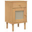 Bedside Table Rattan Look-93366251