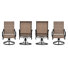 Ensemble de 4 chaises de salle à manger rembourrées Angeli