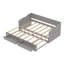 Lit de jour simple en bois massif avec couchette Ioachim-1264894706