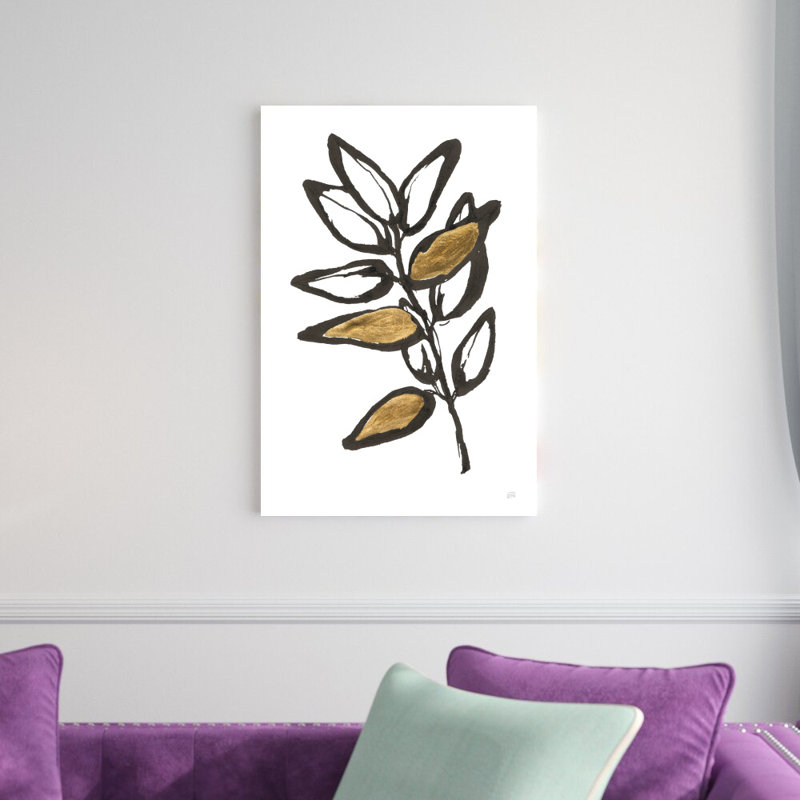 "Leafed X" par Chris Paschke, reproduction d'art sur toile tendue, H 30 po x l 20 po