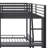 L-Shaped Bunk Bed With Loft Bed,Built-In Desk And Slide