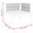 25.6" Wide Acacia Square Patio Sofa with Cushions
