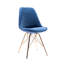 Chaise d'appoint rembourrée en velours Lougenia-1723725723