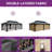Hardtop Double-Roofed Aluminum Patio Gazebo Multiple Sizes-112917707-93729439