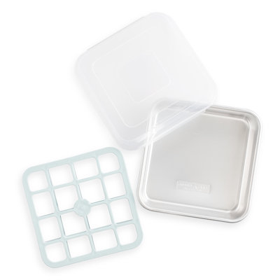 Ensemble de cuisson Brownie Buddy - moule carré de 9 pouces, couteau et couvercle