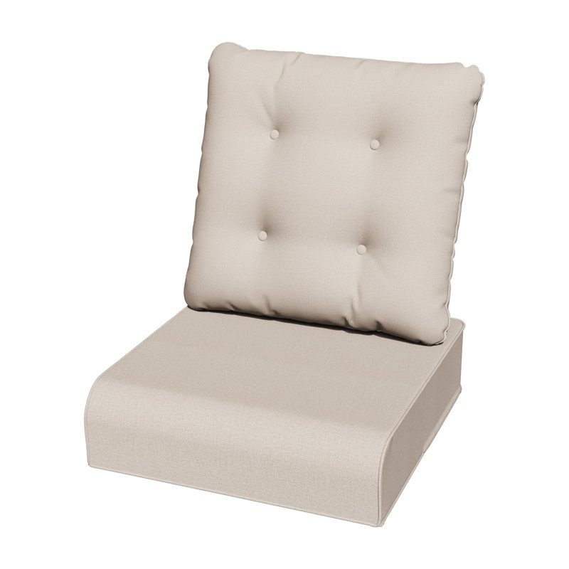 Coussins de chaise d'extérieur résistants aux intempéries en tissu d'oléfine beige, bleu, rouge et durable, résistants à l'eau et aux rayons UV pour les sièges d'extérieur