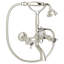 Country Bath Triple Handle Wall Mount Exposed Tub Filler Faucet-61067773-32249187