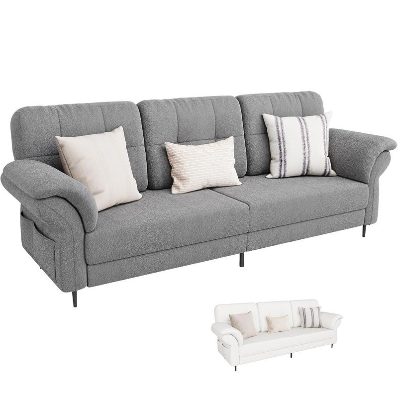Canapé 83,5 po 83,5 po, Gris