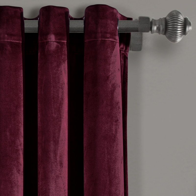 Paire de rideaux isolants Prima Velvet, l 38 po x L 84 po, prune