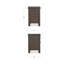 Loren Small Nightstand Dark Brown-561292426