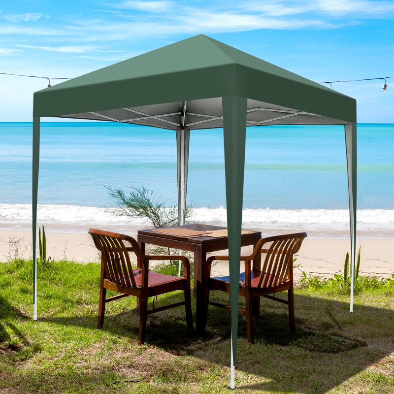 78.74'' W x 78.74'' D Steel Pop-Up Canopy, Green