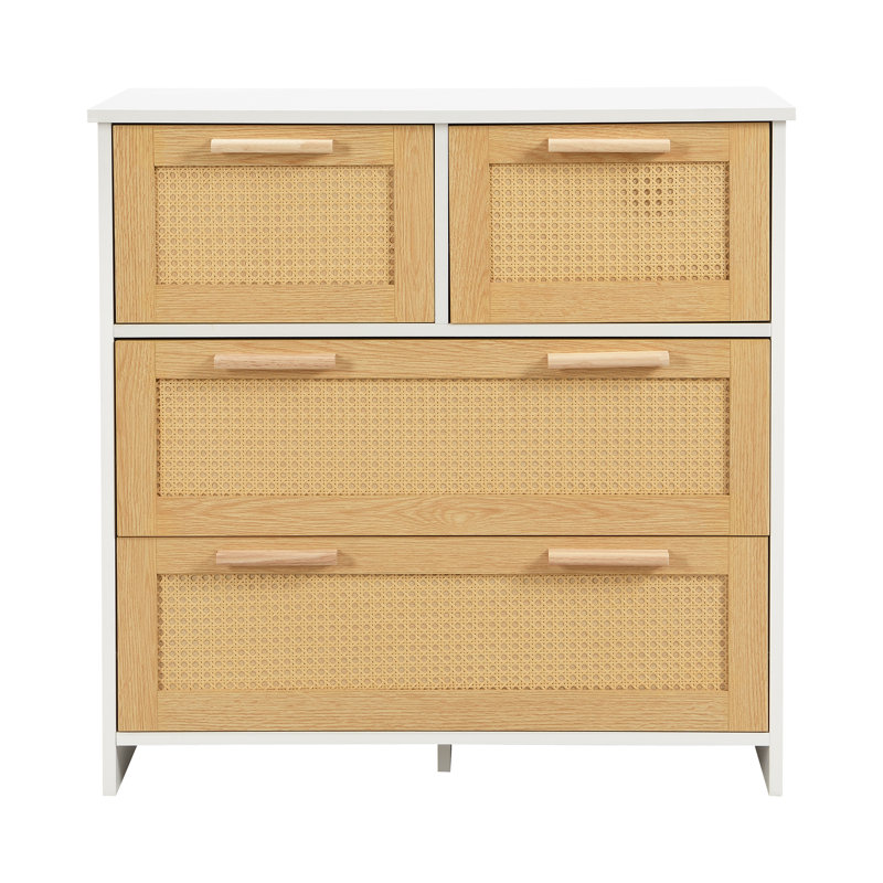 Chest Of Drawers With 4 Drawers, White