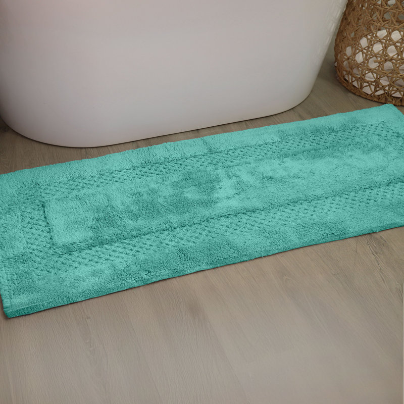 Antigona Soft Bath Rug, 21" W x 54" L, Aqua