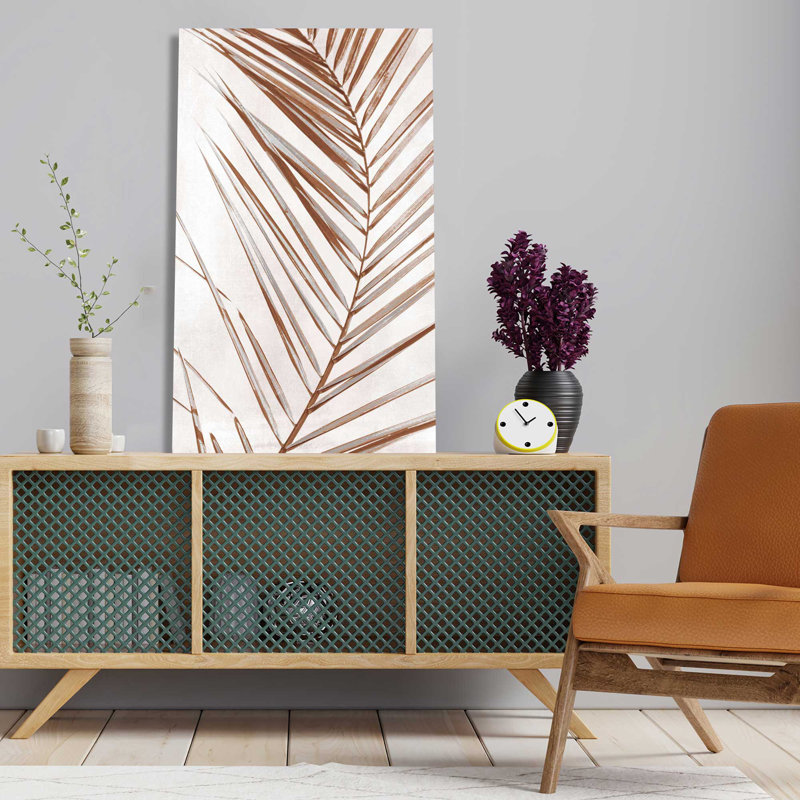 Sedona Frond II - peinture, L 18 po x H 30 po, Toile tendue