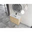 Ensemble de meuble-lavabo autoportant 40 po avec lavabo en céramique blanche et 2 portes à fermeture en douceur, contreplaqué-129864840-129864841