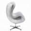 Fauteuil d'appoint pivotant en cuir Genevieve-1732171249