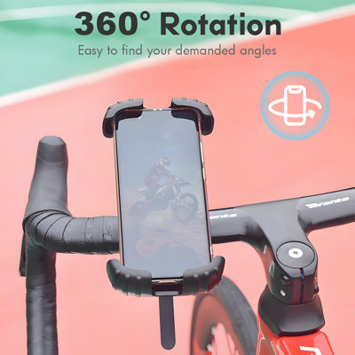 Bike Phone Mount Holder, 360° Rotation & Adjustable Bicycle Phone Bracket