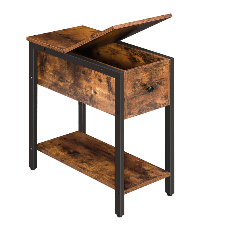 Cargan 48 cm W Iron Bedside Table