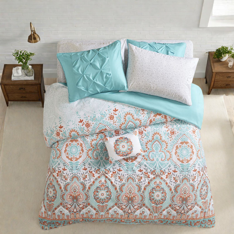 Ensemble de literie Boho Aqua