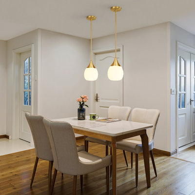  1 - Light Modern Glass Single Pendant Light