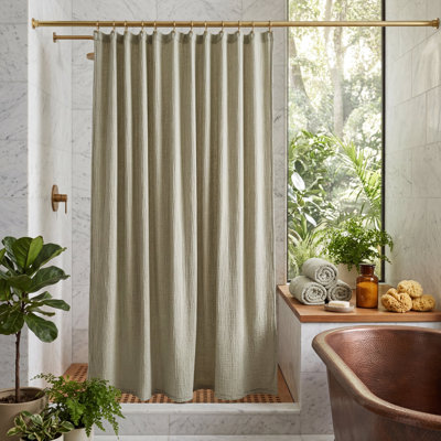 Soho Supersoft 4-Layer Cotton Gauze Shower Curtain