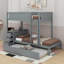Lit superposé avec lit gigogne et bureau-108991750-108991749
