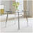 Modern Round Clear Tempered Glass Dining Table-1166428360-1166451391