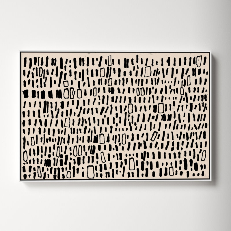Tribal Code by Filippo Ioco, White, 25.5" H x 37.5" W x 2" D