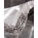 Tapis gris argenté à motif géométrique glam