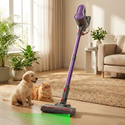 450W 40KPA Self-Standing Cordless  Stick vacuum With Anti-Tangle Brush & 1.6L Dust Cup