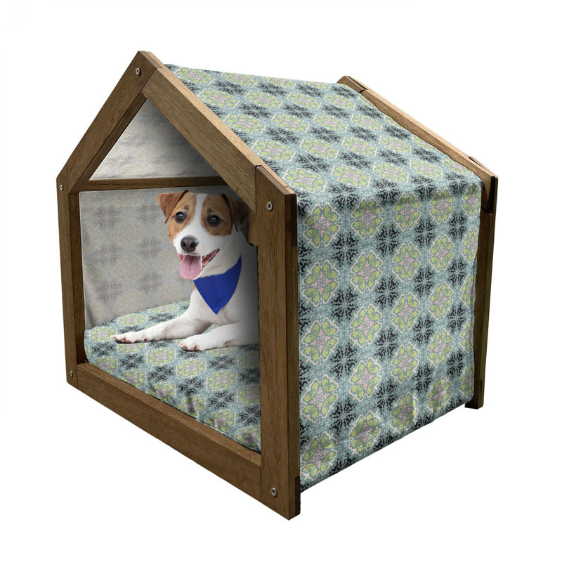 Niche pour chien en bois, H 32,28 po x l 39,37 po x P 28,35 po