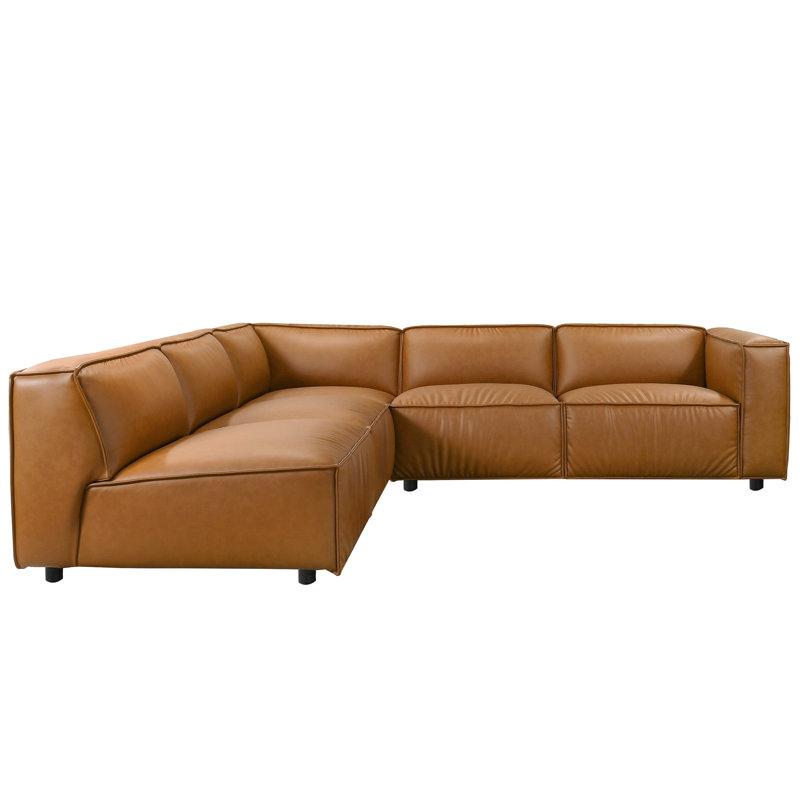 Canapé modulaire en cuir Findlay