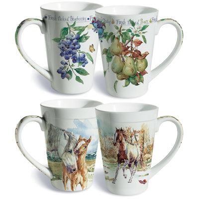Mustang and Fruits 2 Mug Set