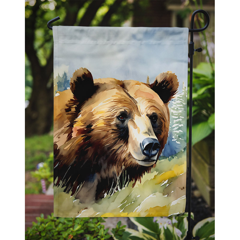 Drapeau de jardin grizzly