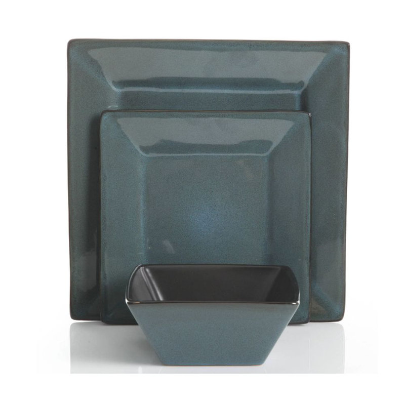 Gibson Stoneware Dinnerware Set - Service for 4