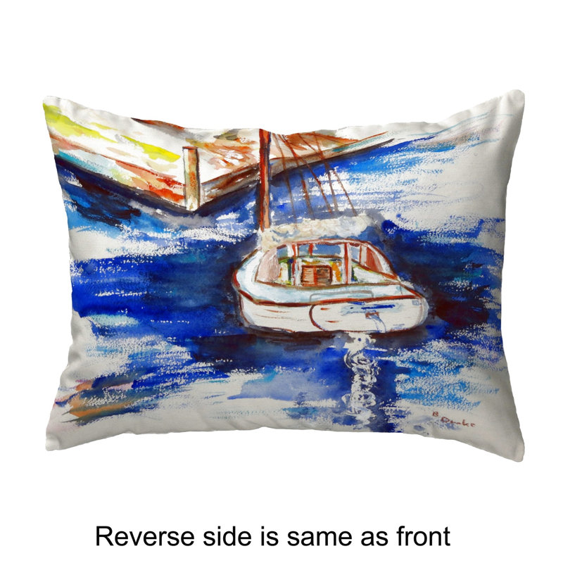 Outdoor Reversible Throw Pillow