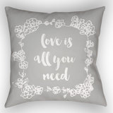 Floral Indoor/Outdoor Throw Pillow