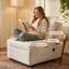 Canapés multifonctionnels avec rangement, petite maison moderne en tissu Teddy