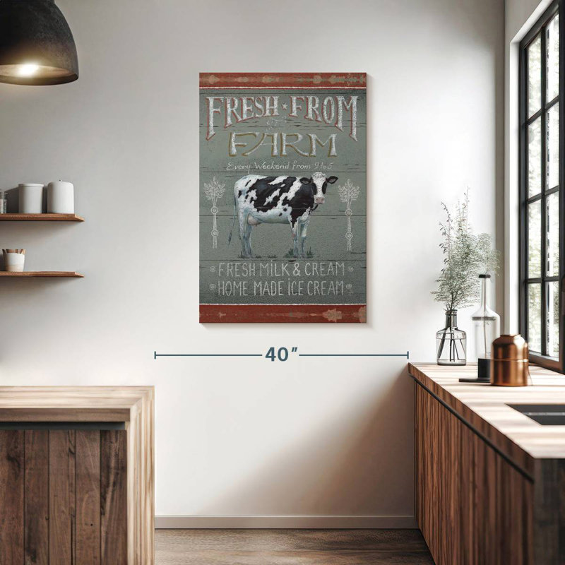 Kema Farmers Market II On Wood Wall Sign, 39" H x 26" W